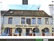 Tablet Screenshot of hotel-du-sauvage.com